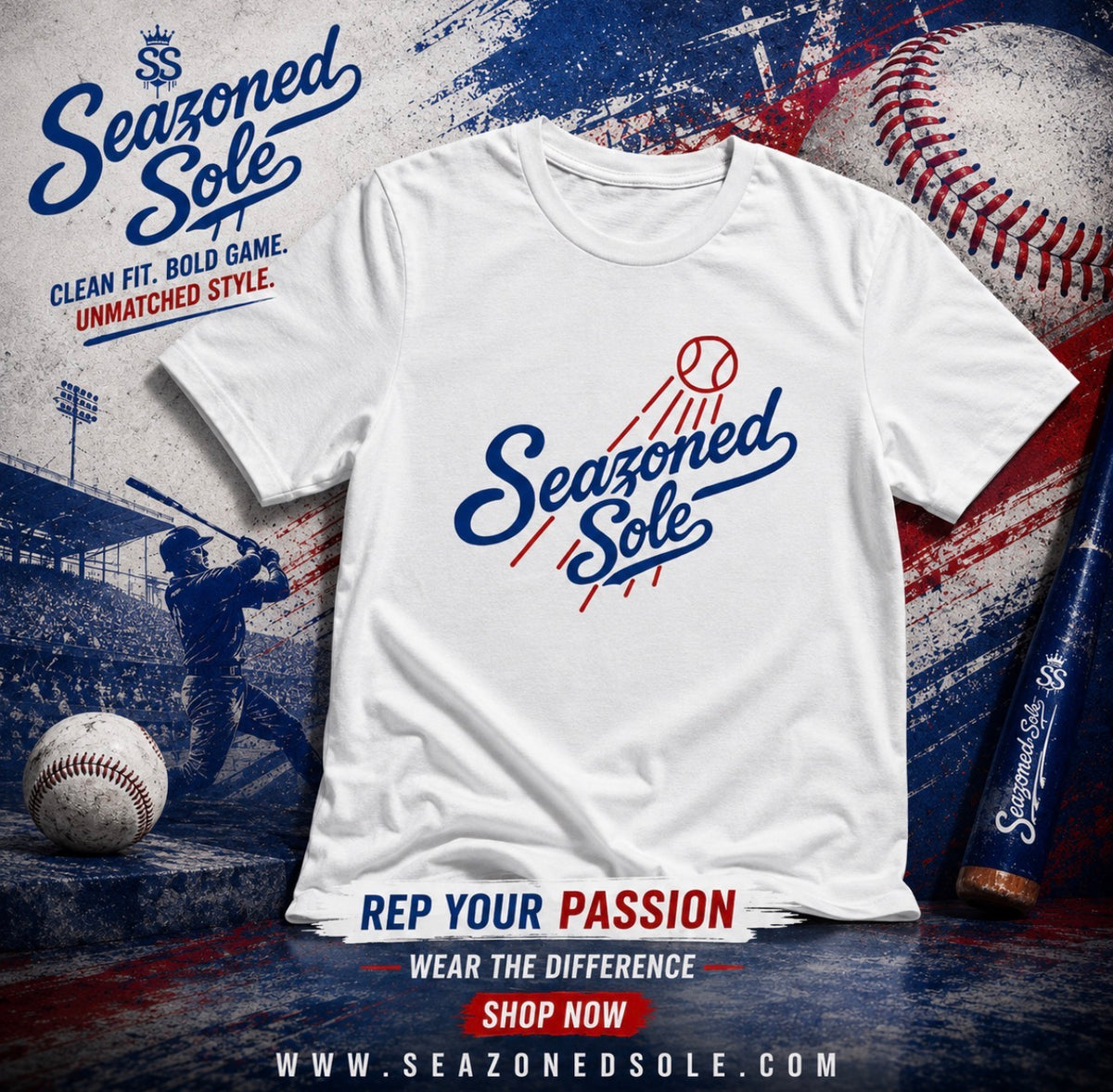 SEAZONED SOLE BASEBALL TEE