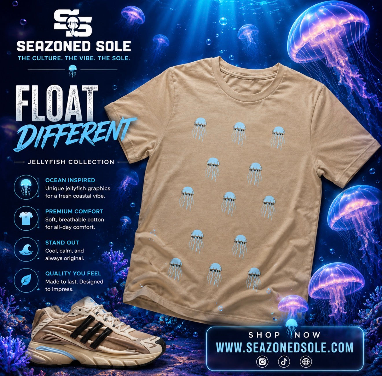 THE JELLYFISH HEAVYWEIGHT TEE