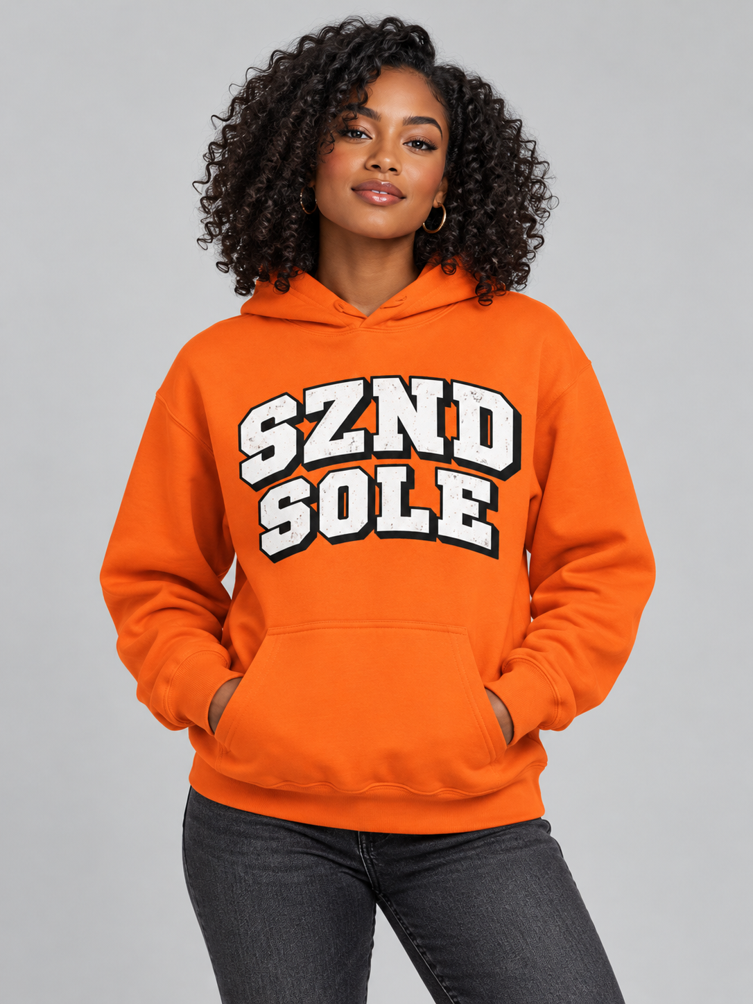 SZND SOLE DISTRESSED VARSITY HOODIE