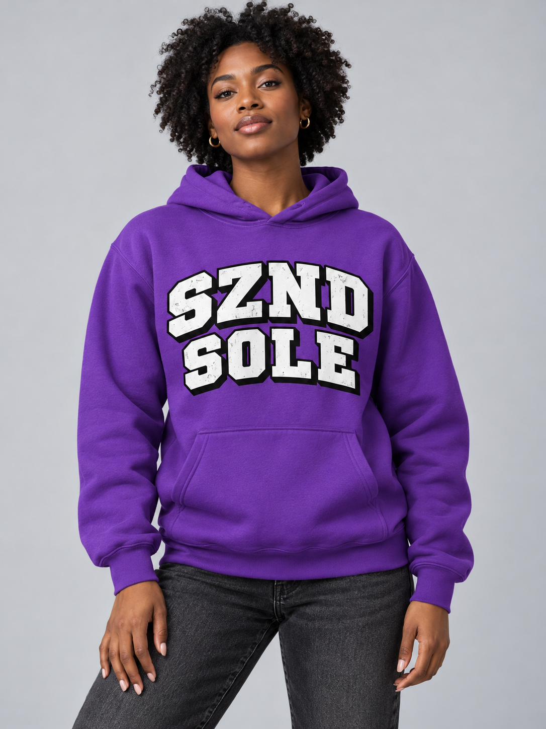 SZND SOLE DISTRESSED VARSITY HOODIE