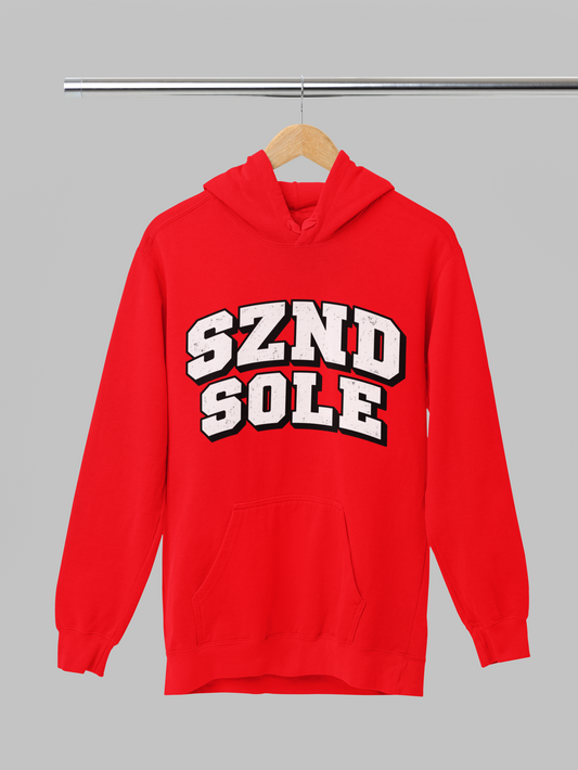 SZND SOLE DISTRESSED VARSITY HOODIE